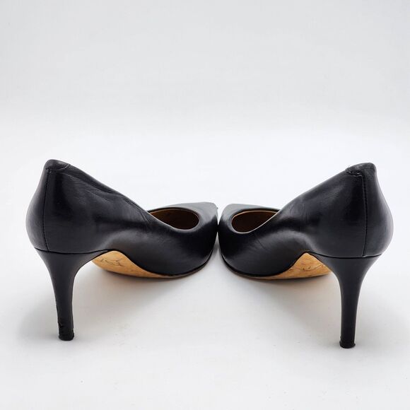 Diane Von Furstenburg DVF Pointed Toe Heel Pumps Black Size 7 - Picture 5 of 10